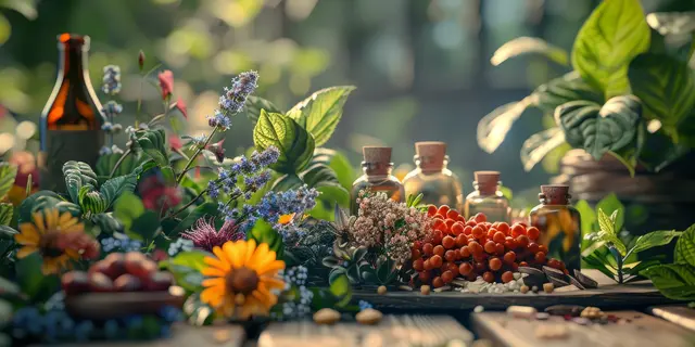 Foto: Spagyrik, altes Wissen, Kräuter - AdobeStock_Sodapeaw KI