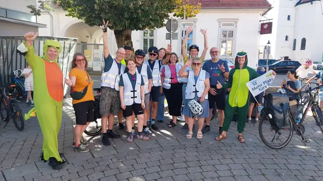 Das Team hinter der Kidical Mass Demo in Purkersdorf | Foto: Radlobby Purkersdorf