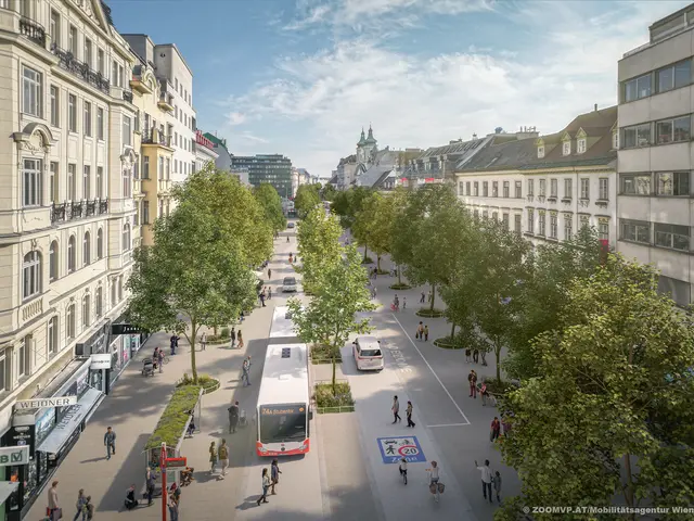 Die Umgestaltung der Landstraßer Hauptstraße sorgt für Kritik von den Grünen. (Visualisierung)  | Foto: ZOOMVP.AT/Mobilitätsagentur Wien