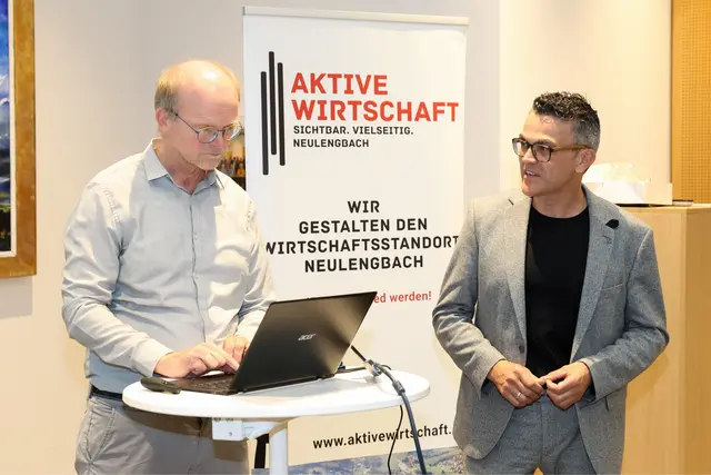 Paul Schober und Günther Frank beim Treffen der Aktiven Wirtschaft | Foto: Paul Schober