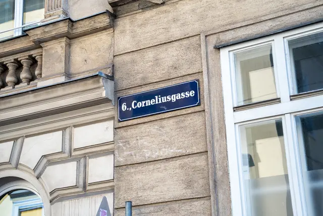 Die Pilgerstätte der Swifties: Corneliusgasse im 6. Bezirk. | Foto: Valentina Marinelic/MeinBezirk