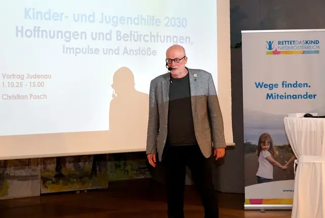 Referent Christian Posch (FICE Austria) | Foto: Rettet das Kind NÖ