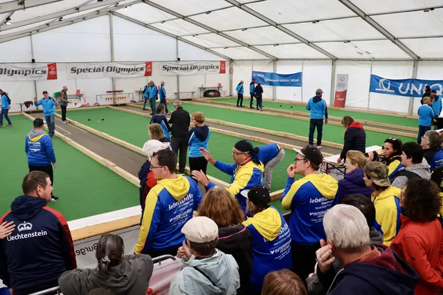 Boccia-Arena bei der Anlage des ESV Wolfau | Foto: Special Olympics Burgenland