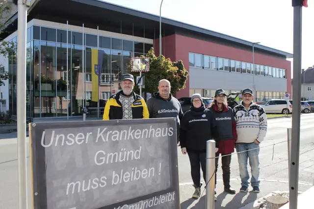 Der Verein LKGmündbleibt ist fest entschlossen, für den Erhalt des Krankenhauses zu kämpfen. | Foto: Walter Kellner