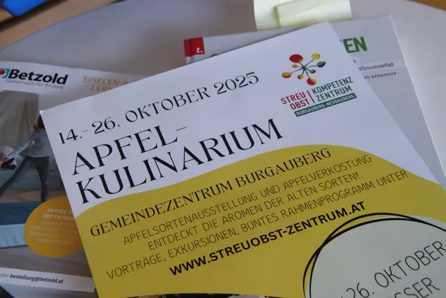 Vom 14. bis 26. Oktober findet das Apfelkulinarium im Gemeindezentrum und im gegenüberliegenden Streuobstzentrum statt. | Foto: Martin Wurglits