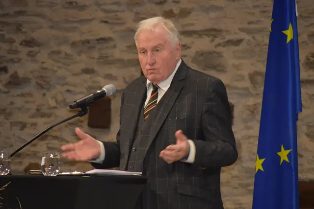 Karl-Heinz Lambertz fand viel Lob für das Burgenland, aber auch kritische Worte für die Europäische Union. | Foto: Michael Strini