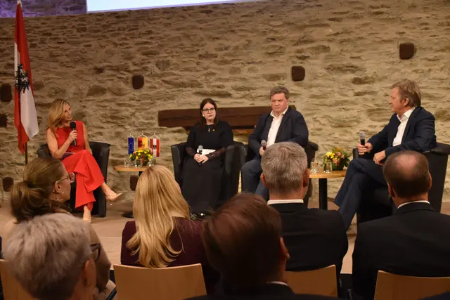 Gesprächsrunde: Elisabeth Gamauf-Leitner, Matteja Gerdenits, Josef Spindler und Werner Cerutti | Foto: Michael Strini