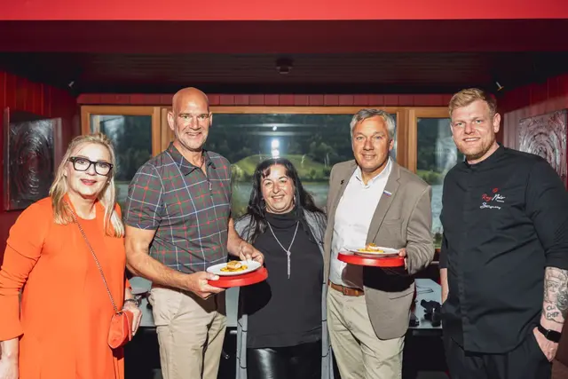 Kickoff im Neusacherhof mit Claudia Muri (ÖKHK), Udo Wenders, Renate Zierler, Fritz
Strobl und Stefan Glantschnig | Foto: Arvideo
