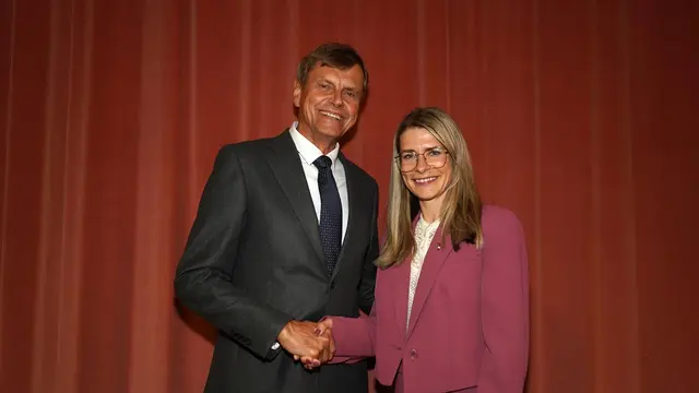 Bgm.a.D Anton Silber und Bgm. Katrin Krenn