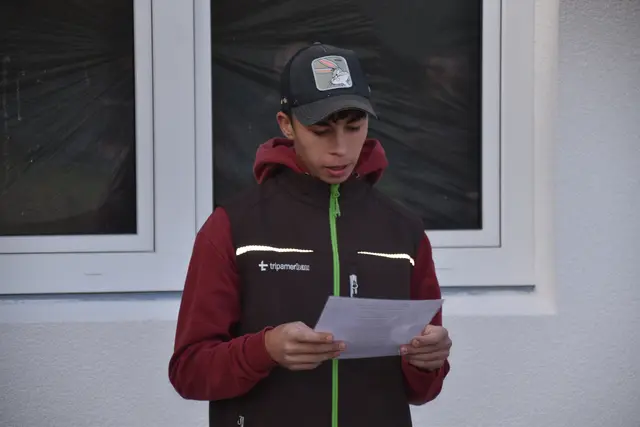 Lehrling Philipp Pammer las den Gleichenspruch vor. | Foto: Michael Strini