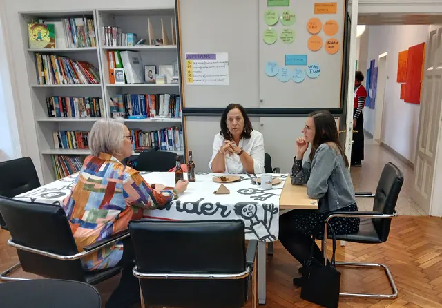 Connecten im Seminarraum: Szép, 
Brandstetter und Wiesinger. | Foto: Afit Schärding