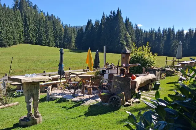 ...die Schafbachalm wartet noch auf Gäste.