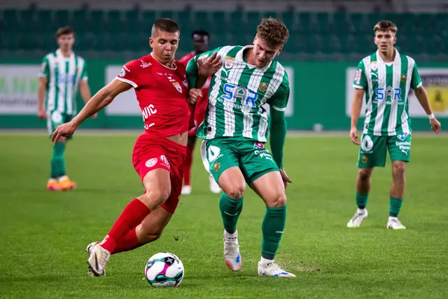 Marco Pranjkovic, hier gegen David Berger, stand gegen Rapid II in der KSV-Startelf | Foto: GEPA pictures/Philipp Brem