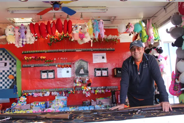 Bei der Schießbude konnte man seine Treffsicherheit beweisen. | Foto: MeinBezirk Perg/Köck