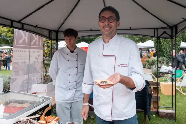 Christian Kaplan mit der Burgenländischen süßen Blunzen