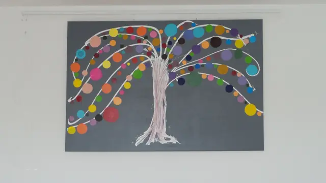 Smartiesbaum - Ein Bild zu dem bevorstehenden Erntedankfest und Halloween. | Foto: Mag. Theresia Nichtenberger