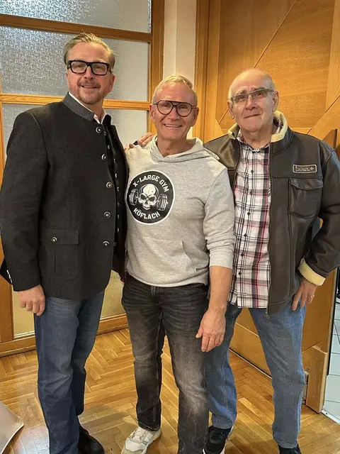 Organisator Walter Stückler freute sich auch über den Besuch von Bürgermeister Helmut Linhart. | Foto: Stadtgemeinde Köflach