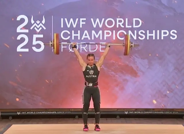 Paula Zikowsky mi 106 kg im Stoßen.
Foto: Privat