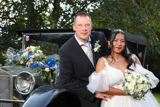 Mei und Johannes Brunner haben sich am 9. August in der Stadtpfarrkirche Trofaiach das Ja-Wort gegeben. | Foto: Armin Russold