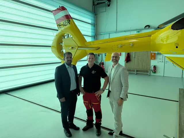 Killian Brandstätter beim Besuch mit Hannes Schmid (Rechts). | Foto: SPÖ Burgenland