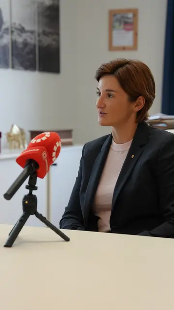 Landeshauptfrau Stellvertreterin Marlene Svazek im Gespräch mit MeinBezirk Salzburg | Foto: MeinBezirk Michael Kretz