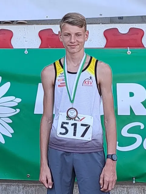 Fabio Pompe hat sich in Schielleiten schon einmal gut positioniert. | Foto: Foto: KSV-LA