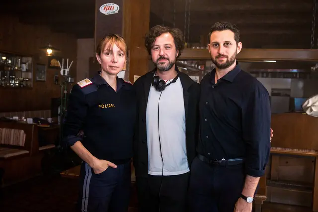 Julia Koschitz, Regisseur Daniel Prochaska und Bardo Böhlefeld. | Foto: Victoria Herbig