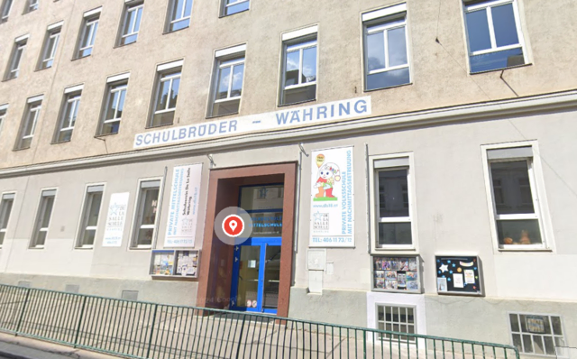 Aufgrund von hohen Kosten und der Wirtschaftskrise muss die Volks- und Neue Mittelschule „De La Salle“ in Währing im Herbst 2026 schließen. (Archiv) | Foto: Screenshot Google Maps