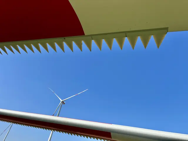 Die Zacken an den Rotorblättern wirken schallmindernd. Das Prinzip ist von den Adlerschwingen abgeschaut. | Foto: MeinBezirk/Birgit Bachhofner