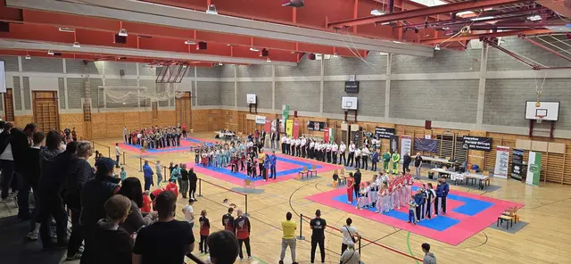 Die Eröffnung in der Reinhold-Heidinger-Sporthalle | Foto: ASKÖ Kickboxclub Leibnitz