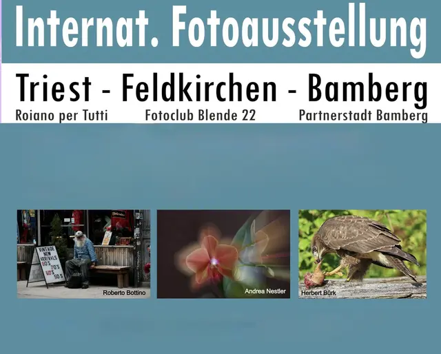 Bei der 1. Internationalen Fotoausstellung werden 60 Fotos von Fotografen aus Feldkirchen, Triest und Bamberg zu sehen sein. | Foto: Fotoclub Blende 22