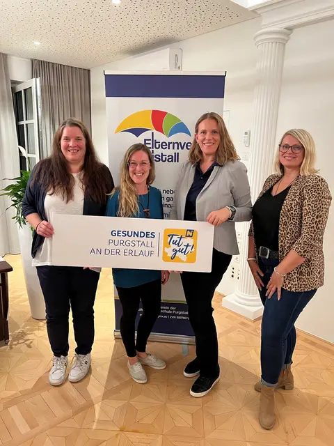 Barbara Pflügl, Astrid Auer, Caroline Seyrlehner und Manuela Enengl beim Vortrag in Purgstall an der Erlauf
 | Foto: Gesundes Purgstall an der Erlauf