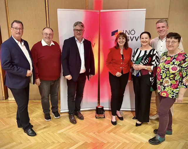 V.l.n.r.: Michael Capek, Andreas Holzmann; Robert Weber; Silvia Drechsler; Marion Thurner; Josef Spazierer; Ing. Susanne Giffinger.
 | Foto: GVV Mödling