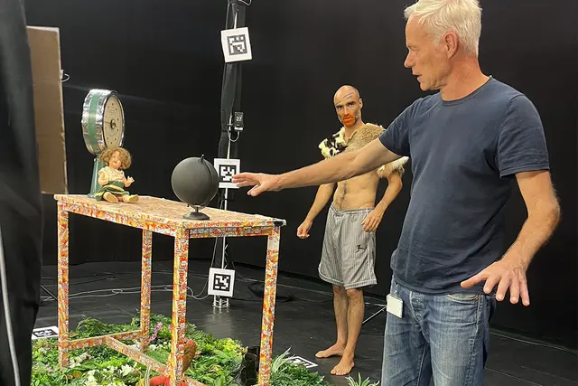 Aufnahme Pixilation mit Paul Wenninger (rechts) und Raul Maia (im Hintergrund) | Foto: FH St. Pölten