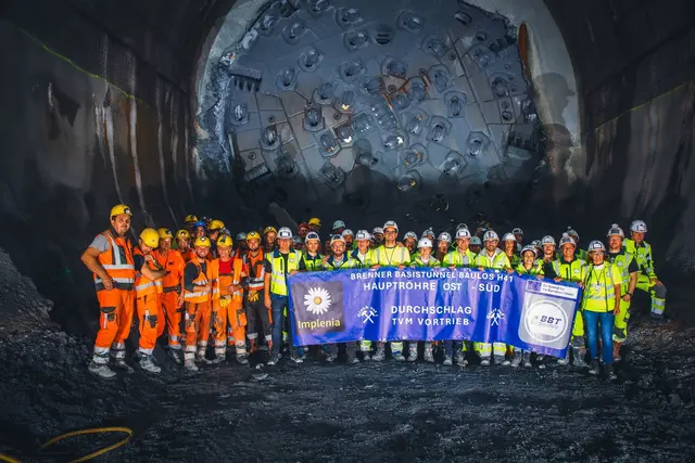 Die Projektteams der ARGE H41 und der BBTSE | Foto: BBT SE/Schnittraum