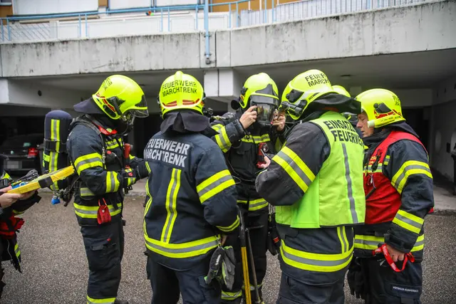 Die Feuerwehr Marchtrenk musste zu einem Wohnhaus ausrücken, in dem ein CO-Warnmelder Alarm geschlagen hatte. | Foto: laumat.at
