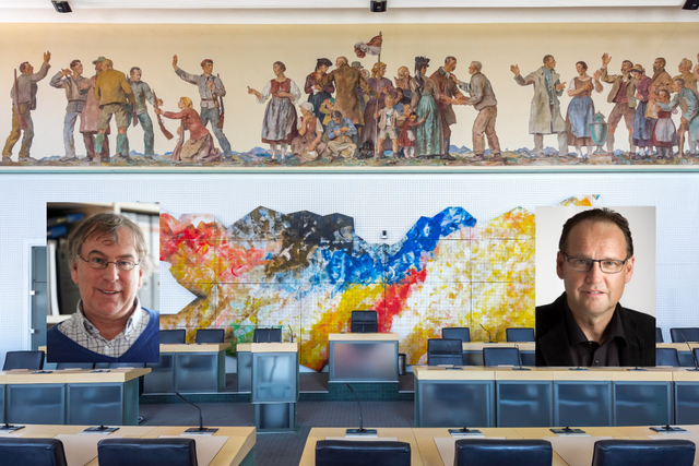 Geschichtsprofessor Walter Drobesch und Kulturwissenschafter Klaus Schönberger im Interview zum 10. Oktober und dessen Bedeutung für die Kärntnerinnen und Kärntner. | Foto: Fotomontage: MeinBezirk.at/Hoi/Riccio