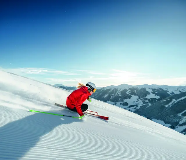 Pistenvergnügen im Skicircus Saalbach Hinterglemm Leogang Fieberbrunn  | Foto: Georg Lindacher