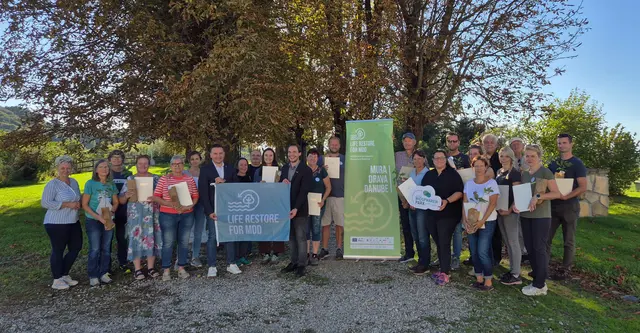 Die diesjährigen Botschafter des Bioshärenparks Unteres Murtal haben ihre Zertifikate in der Tasche | Foto: vulkanTV