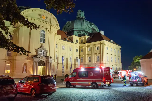 Kürzlich übten die Einsatzkräfte im Stift Klosterneuburg den Ernstfall. | Foto: Stift Klosterneuburg/C. Hiptmayr