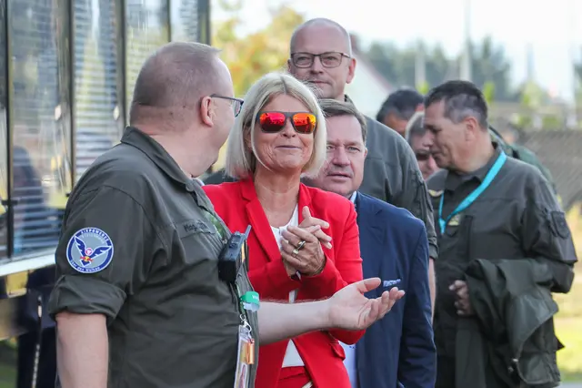 Verteidigungsministerin Klaudia Tanner bei der letzten Airpower. | Foto: Ripu