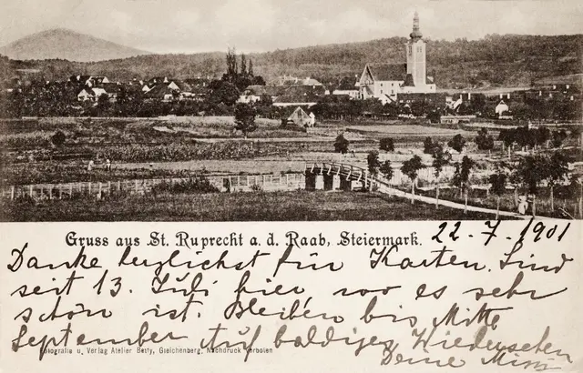 Sankt Ruprecht Ansicht aus dem Jahr 1901. | Foto: Schneider