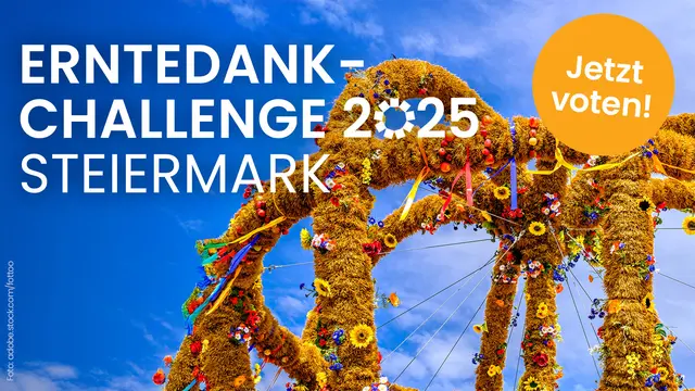 Welche Erntekrone ist die beliebteste der Steiermark? Bis zum 26. Oktober, 12 Uhr, kann pro IP-Adresse einmal innerhalb von 24 Stunden abgestimmt werden. | Foto: adobe.stock.com/fottoo