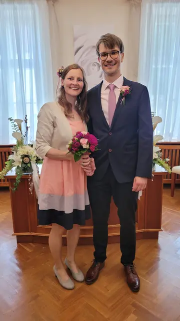 Birgit Denner und Lásló Gyarmathy gaben sich das Ja-Wort in Hollabrunn. | Foto: Stadtgemeinde Hollabrunn
