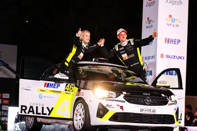 Luca Pröglhöf und Christina Ettel jubelten über das erste Podium. | Foto: studiosandra.se