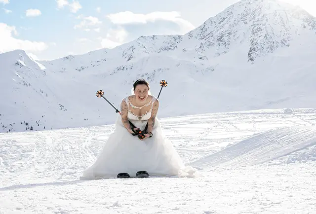 Dieses Bild sorgt für Aufsehen: Lisa Würtenberger auf der Rangger Köpfl-Piste, fotografiert von "Emozioni by Nadine Weber". | Foto: Nadine Weber