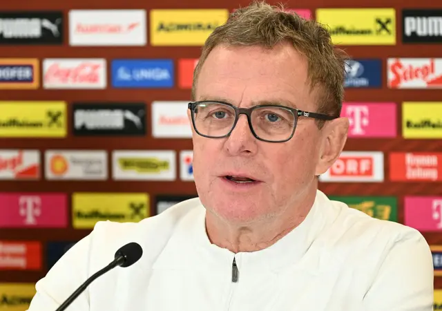 Teamchef Ralf Rangnick (AUT) am Mittwoch, 8. Oktober 2025, anl. einer PK des ÖFB-Teams vor dem Spiel gegen San Marino in Wien. | Foto: HELMUT FOHRINGER / APA / picturedesk.com