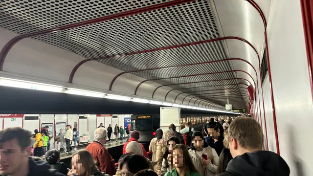 Bei der U-Bahnstation Vorgartenstraße drängten sich am Donnerstagmorgen die Menschenmassen. Grund dafür war ein Öffi-Kollaps der Linie U1. | Foto: z.V.g.