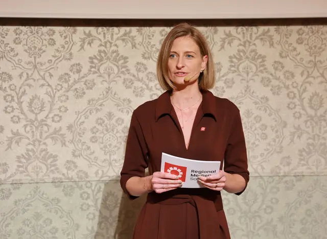 Julia Hettegger, Regionalmedien Salzburg, führte durch den Abend | Foto: Franz Neumayr