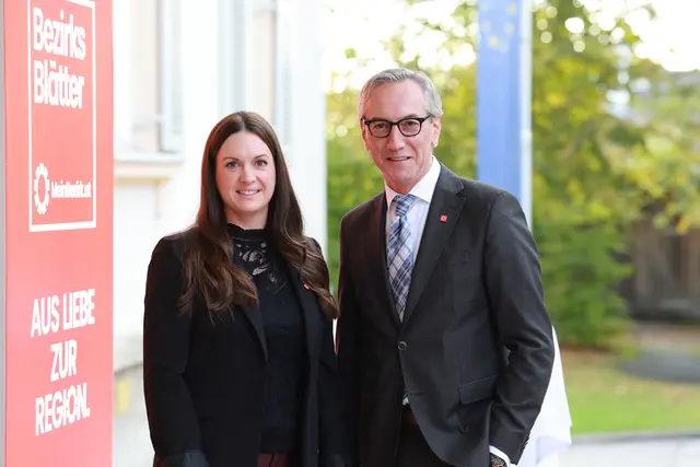 Regionalmedien Salzburg: Michaela Steinwendner-Stadler und Johannes Niederbrucker.  | Foto: Franz Neumayr